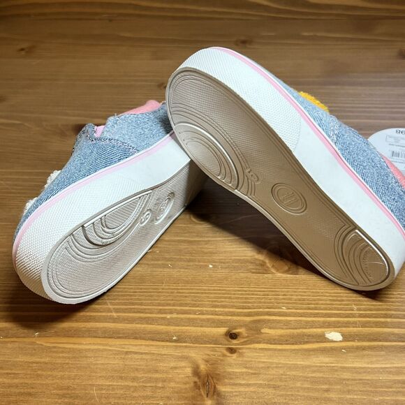 Wonder Nation Baby Denim Slip On Shoes Size 5 NWT Happy Face - Picture 8 of 9